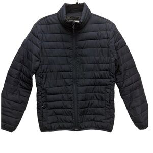 GAP Navy Cold Control Puffer Jacket Quilted Zip Up Stand Collar‎ Unisex XS